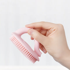 Baby Shower Brush To Remove Dandruff Silicone Scrubbing Cotton Shampoo Artifact