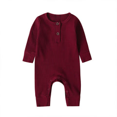 New Baby Jumpsuit Sunken Stripe Trousers Romper Western Style