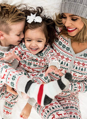 Christmas Pajamas Family Matching New Year Father Mother Kids Baby Look Clothes Set