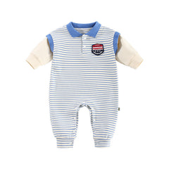 Baby Onesies Striped Male Baby Newborn Clothes Baby Autumn Clothes