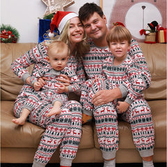 Christmas Pajamas Family Matching New Year Father Mother Kids Baby Look Clothes Set