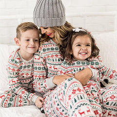 Christmas Pajamas Family Matching New Year Father Mother Kids Baby Look Clothes Set