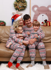 Christmas Pajamas Family Matching New Year Father Mother Kids Baby Look Clothes Set