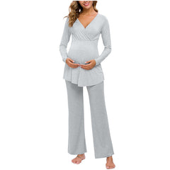 Nursing pajamas for pregnant women