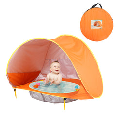 Baby Beach Tent Kids Outdoor Camping Easy Fold Up Waterproof  Up Sun Awning Tent UV-protecting