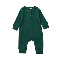 New Baby Jumpsuit Sunken Stripe Trousers Romper Western Style