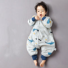 Baby Sleeping Bag Thickened Pure Cotton Air-conditioning Anti-kick Quilt