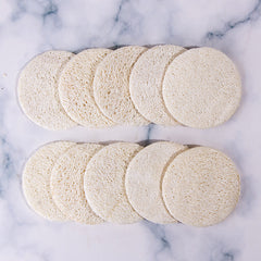 Scrubbing Exfoliating Loofah Round Reusable Makeup Skin Care Facial Remover Sponges Pads