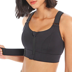 Sports High-intensity Shockproof Beauty Vest Seamless Gathering Fitness Bra Women