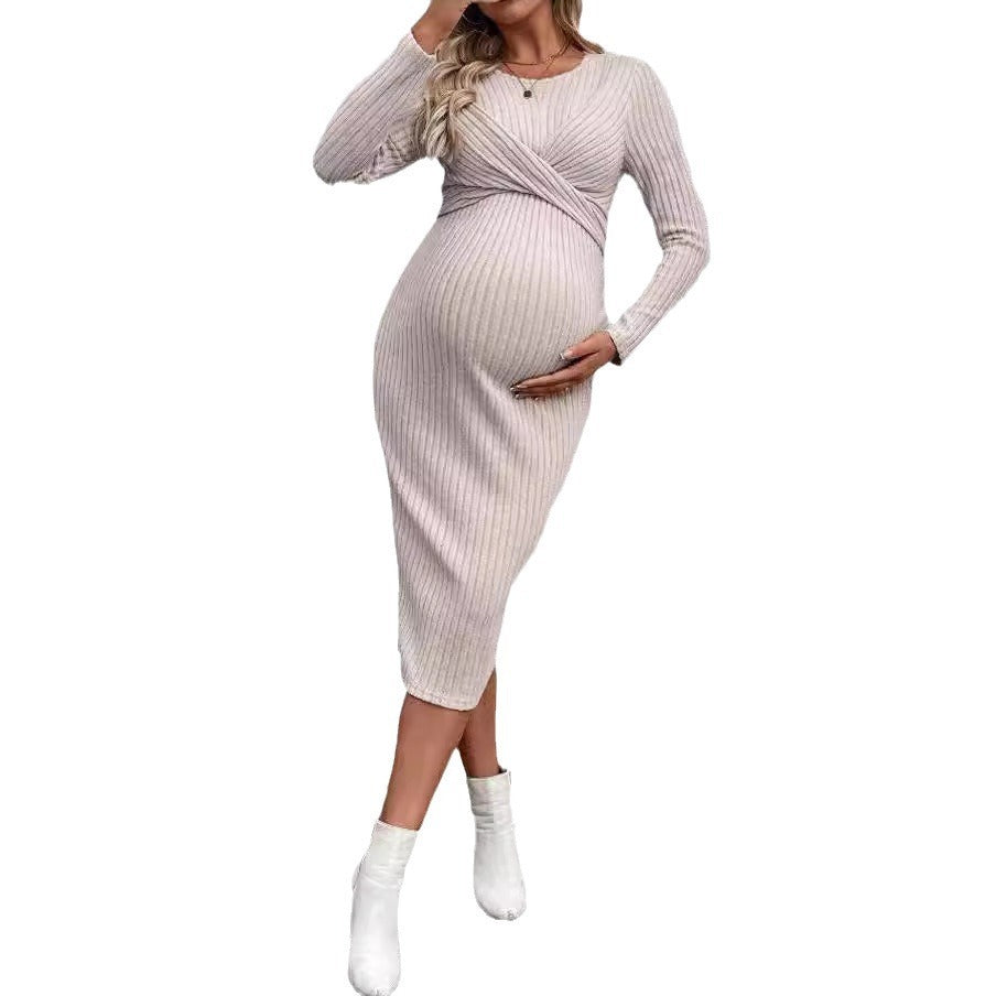 Long Sleeve Pregnant Women Dress